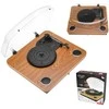 Patefonas Adler AD-1914 su USB ir Bluetooth, rudos medienos spalvos