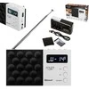 Adler | Digital Radio - PLL AM/FM | AD 1908 | Alarm function | Baltas/Juodas