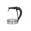 Adler | Virdulys | AD 1225 | Standard | 2000 W | 1.7 L | Glass | 360° rotational base | Nerūdijantis plienas/Transparent