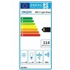 Gartraukis Stalčius AKPO WK-7 LIGHT GLASS 50 INOX JUODA (265,5 m3/h, 500mm, inox spalva)