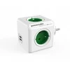 Allocacoc PowerCube Original 4 gniazda 2x USB žalia