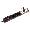 ARMAC Surge protection MULTI M6 10m 6x French outlets juodas