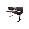 Žaidimų stalas Arozzi Arena Gaming Desk, Reguliuojamo aukščio 710-810mm, Raudonas