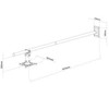 ART RAMP P-106B ART laikiklis sienelė 100-200cm DO PROJEKTORA P-106B 15KG juoda