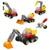 Askato LITTLE GENIUS KONSTRUKCINIAI BLAKAI - 36 ELEMENTŲ KONSTRUKCINĖS TRANSPORTO PRIEMONĖS 4 IN 1 M