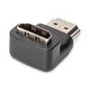 Assmann Electronic ASSMANN HDMI adapteris A tipo 90 laipsnių kampu M/F Ultra HD 60p bl auksinis