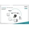 Assmann Electronic ASSMANN HDMI adapteris A tipo 90 laipsnių kampu M/F Ultra HD 60p bl auksinis