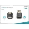 Assmann Electronic ASSMANN HDMI adapteris A tipo 90 laipsnių kampu M/F Ultra HD 60p bl auksinis