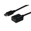 Assmann Electronic DIGITUS DisplayPort adapterio laidas DP - HD15 M/F 0.15m su blokavimu DP 1.1a suderinamas su CE bl