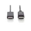 Assmann Electronic DIGITUS DisplayPort Adapteris Cable DP - HDMI Type A St / St 1,0m w / War. DP 1.2 HDMI 2.0 4K / 60Hz CE juodas