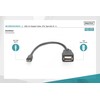 Assmann Electronic ASSMANN USB 2.0 adapterio kabelis OTG tipo mini B - A M/F 0.2m USB 2.0 atitinka bl