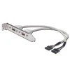 Digitus ASSMANN USB lizdo laikiklio laidas, 2x tipo A-2x5 kontaktų IDC, F/F, 0,25 m, USB 2.0 suderinamas, AK-300301-002-E