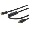 Assmann Electronic ASSMANN HDMI didelės spartos A tipo jungties kabelis su stiprintuvu. M/M 10.0mw/Ethernet Ultra HD 24p CE auksinis bl