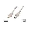 Assmann Electronic ASSMANN USB2.0 kabelis 1,8m USB A zu USB B masinis smėlio spalvos