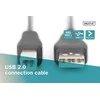 Assmann Electronic ASSMANN USB jungties kabelis tipas A - B M/M 1.0m USB 2.0 tinkamas bl