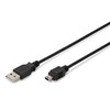 Assmann Electronic ASSMANN USB 2.0 jungties kabelis tipas A - mini B 5pin M/M 3.0m USB 2.0 conform bl