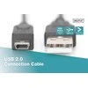 Assmann Electronic DIGITUS USB 2.0 jungties kabelis tipas A - mini B 5pin M/M 3.0m USB 2.0 atitinka UL bl
