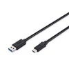 Assmann Electronic ASSMANN USB Type-C jungties kabelis, tipas C iki A M/M 1,0 m Super Speed bl