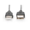 Assmann Electronic DIGITUS USB ilgintuvas A tipas M/F 1.8m USB 2.0 tinkamas bl