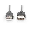 Assmann Electronic DIGITUS USB ilgintuvas A tipas M/F 1.8m USB 2.0 tinkamas bl