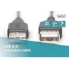 Assmann Electronic DIGITUS USB ilgintuvas A tipas M/F 1.8m USB 2.0 tinkamas bl