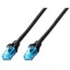 Assmann Electronic DIGITUS CAT 5e U-UTP patch kabelis PVC AWG 26/7 ilgis 0,5m spalva juodas