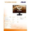 Monitorius Asus TUF Gaming Curved VG24VQE 24 ", VA, FHD, 1920 x 1080 pikselių, 16:9, 1 ms, 250 cd/m², Juodas, HDMI jungtys quantity 2 x HDMI 2.0