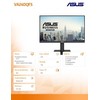Monitorius ASUS VA24DQFS 23,8 colio IPS WLED FHD 16:9 100Hz 300cd/m2 1ms HDMI DP D-Sub 2xUSB 3.2 G1 Type-A 2x2W Garsiakalbiai Juodas