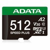 Atminties kortelė ATMINTIS Micro SDXC 512GB UHS-I UD512GUI3V30A2SP-RA1 ADATA