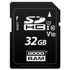 Juoda Goodram 32GB SDHC kortelė iš priekio