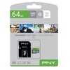 Atminties kortelė PNY Technologies PNY Elite 64 GB Micro SDXC 10 klasė