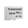 Atminties kortelė su adapteriu Transcend microSDHC USD300S 16GB CL10 UHS-I U3 iki 95MB/S