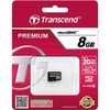 Atminties kortelė TRANSCEND 8GB micro SDHC kortelė, 10 klasė (be dėžutės / adapterio)