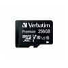 Verbatim Atminties kortelė Micro SDXC 256GB V10 + adapter juodos spalvos 44087