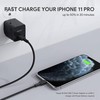 USB Kabelis - AUKEY CB-CL03 2m Lightning USB C 480Mbit/s Juodas