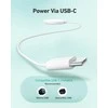 Aukey Belaidis Įkroviklis - Aueky Aircore Magnetic LC-A1 QI USB-C 15W Baltas