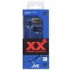 Į ausis įkišamos laidinės Ausinės JVC HA-FX102AE XTREME XPLOSIVES su "ultimate bass sound" technologija, mėlynos