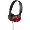 Laidinės ausinės Sony MDR-ZX310R, juodos/raudonos spalvos