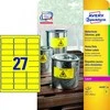 Avery Zweckform Heavy Duty Atsparus vandeniui Labels 63,5 x 29,6 mm geltona (L6105-20)
