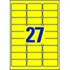 Avery Zweckform Heavy Duty Atsparus vandeniui Labels 63,5 x 29,6 mm geltona (L6105-20)