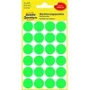 Lipdukai Avery Zweckform, apvalūs, Ø18mm, 96vnt pakuotėje, žalios spalvos