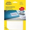 Avery Mini lapinės etiketės, skirtos rašyti ranka, 98 x 51 mm, balta, 84 vnt