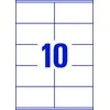 Lipnios etiketės Avery Zweckform, 105x57mm, A4, 10 etikečių lape, 100 lapų, baltos spalvos