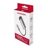 Axagon ADE-25RC SUPERSPEED USB-C 2.5 GIGABIT ETHERNET Kompaktiškas aliuminio USB-C 3.2 Gen 1 2.5 Gigabit Ethernet 10/100/1000/2500 Mbit adapteris su automatiniu diegimu.