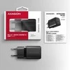 AXAGON ACU-PD20 sieninis pakrovėjas 1x QC3.0/AFC/FCP/PD type-C, 20W, juodas