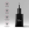 AXAGON ACU-QC18 sieninis įkroviklis 1x QC3.0/AFC/FCP/SMART, 18W, jaudas