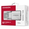 AXAGON ACU-QC18W sieninis įkroviklis 1x QC3.0/AFC/FCP/SMART, 18W, baltas