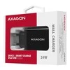 AXAGON Dvigubas sieninis įkroviklis 240V/2x USB prievadas QC3.0/AFC/FCP ir 5V-1.2A, 24W | ACU-QS24