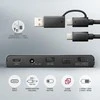 Axagon USB 3.2 Gen 2 adapteris, skirtas prijungti NVMe M.2 SSD ir SATA 2,5"/3,5" diskus su klonavimo funkcija.