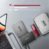 Axagon USB 3.2 Gen 2 adapteris, skirtas prijungti NVMe M.2 SSD ir SATA 2,5"/3,5" diskus su klonavimo funkcija.